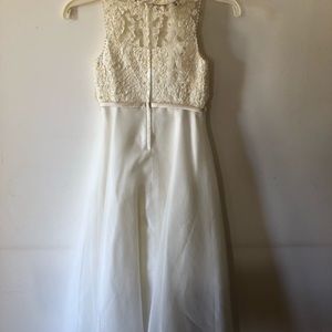 Girls flower girl or communion dress/headpiece